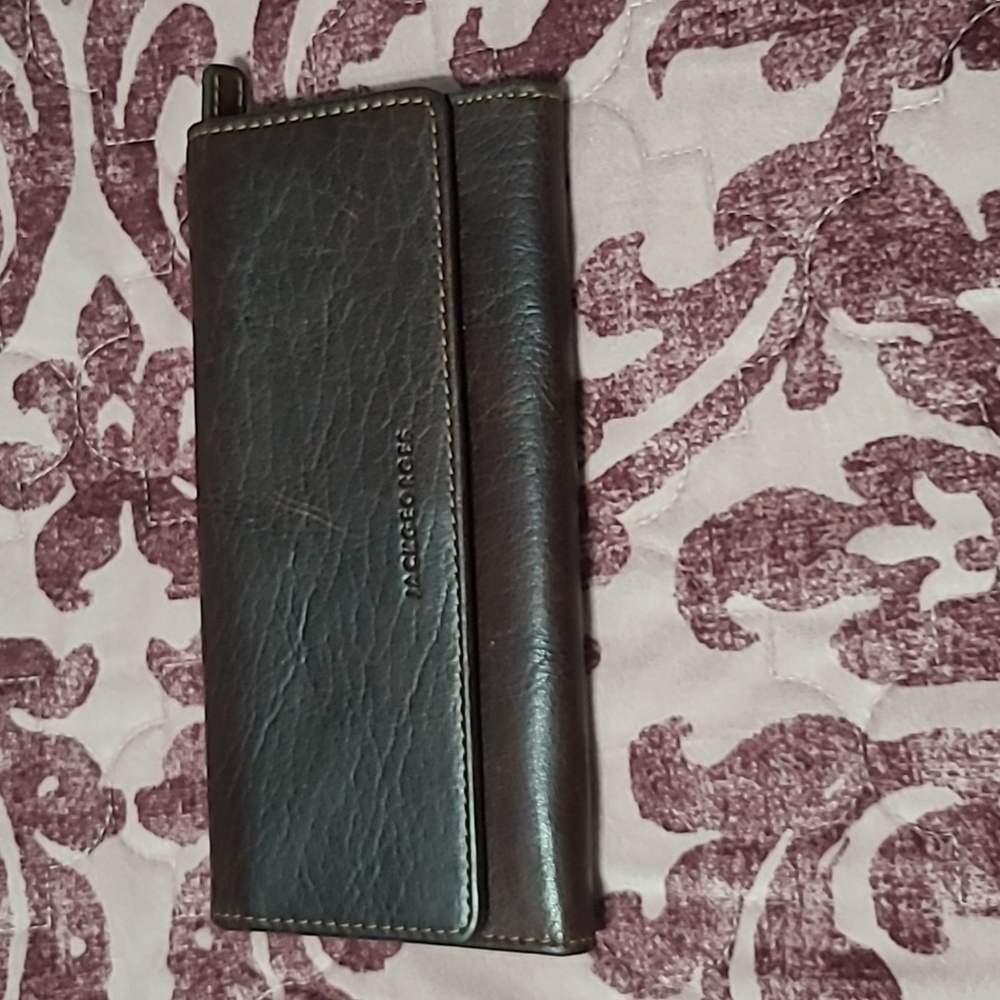 Jack Georges Leather Wallet /Dark Brown